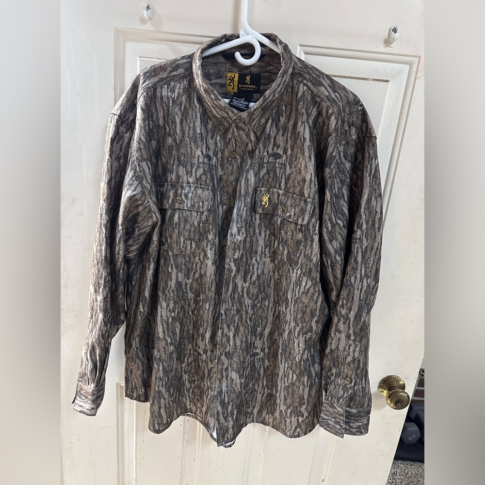 Browing Wasatch Elite Mossy Oak Bottomland Shirt
